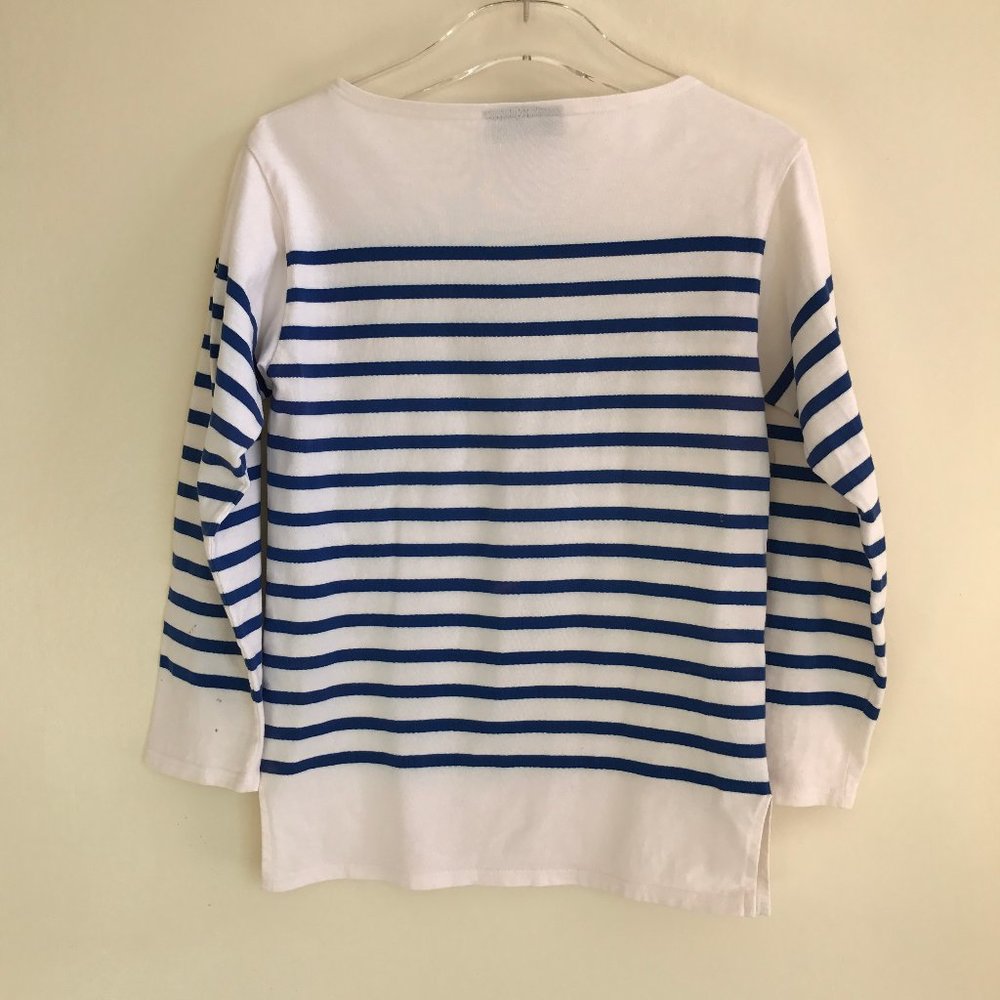 Saint James The Naval II Breton Unisex Men's Striped Long Sleeve Cotton Top S 34 - Picture 2 of 7